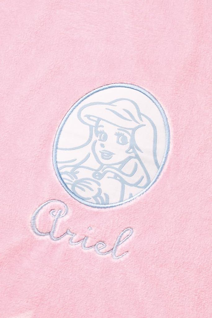 Skater Hooded Bath 108cm x Water Quick Disney Princess Ariel BPO1 Poncho, 92cm, Absorbent, Drying,