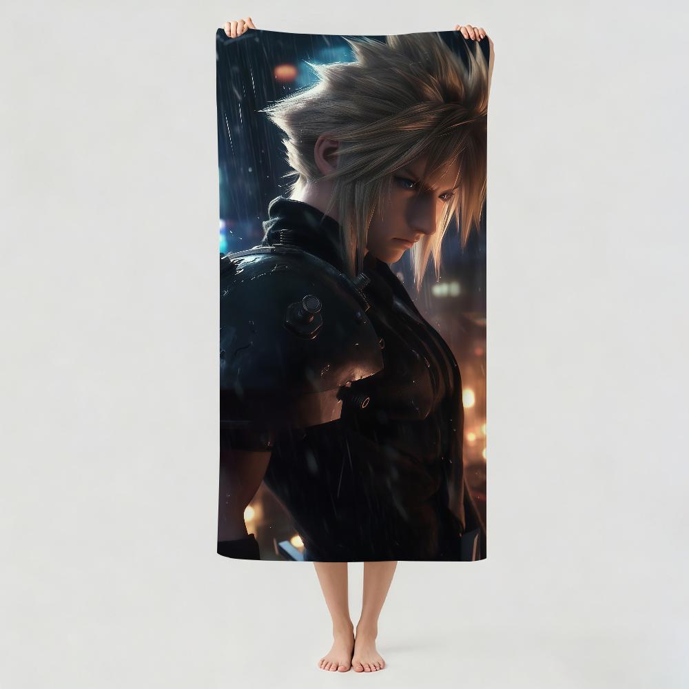 Adventure game F-Final F-Fantasy Towel Drying Bath Towel Applicable To Light Swimming Camping Yoga Beach Out