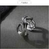 Adjustable Open Snake Ring In Vintage Punk Style Plated Animal Jewelry Men Women