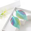 Women Fashion Creative Bohemian Multicolor Leaf Pandant Earrings Gifts