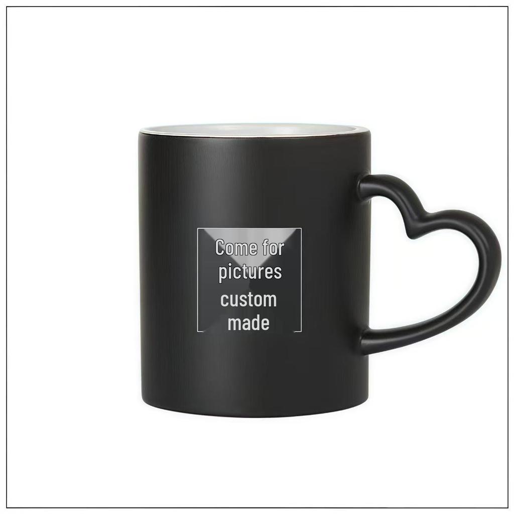 Temperature-Changing Mug: Customizable Heat Transfer Ceramic Photo Mug for Couples