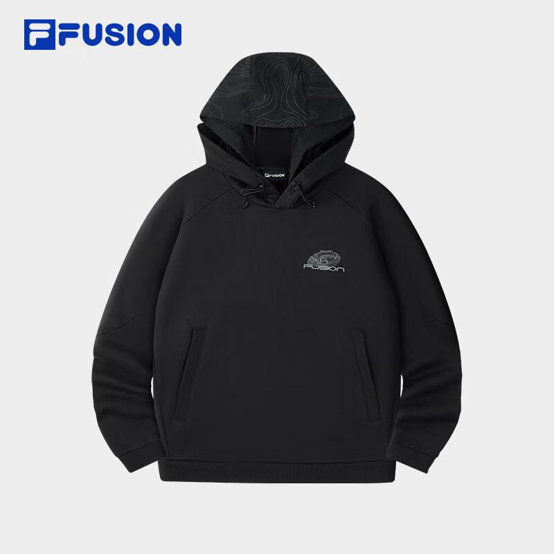 FILA FUSION Men s 2025 Winter Loose-Fit Hooded Sweatshirt M