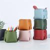 Leather Porch Key Storage BoxFolding Living Room Bedroom Desktop Cosmetics Remote Control Stationery Sundry Storage Bsket Home