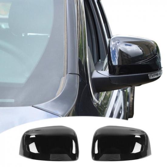 Black Rear View Mirror Decor Cover Shell Trim For Jeep Grand Cherokee 2011-20
