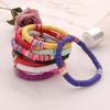 Color Soft Pottery 6mm Beach Bracelet Women's, Bohemian Elastic Rope Bracelet Jewelry