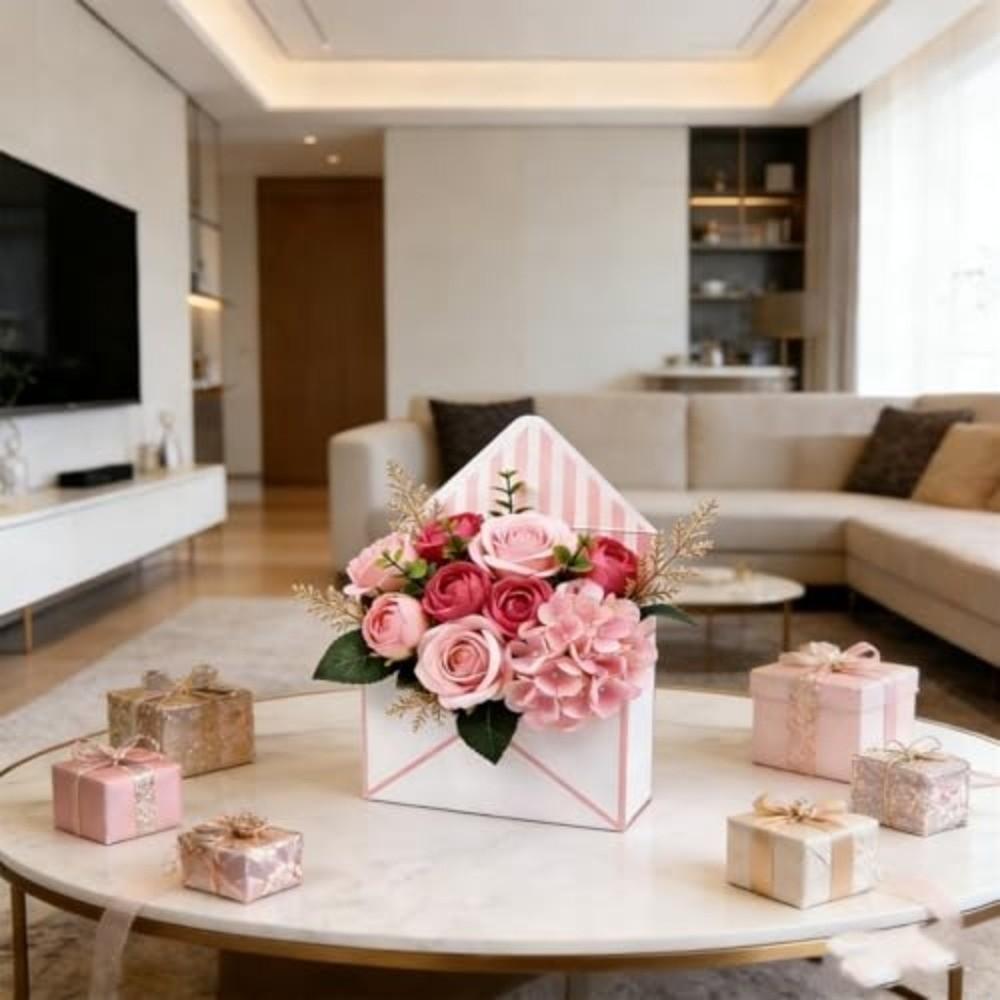 Empty Valentine Envelope Boxes DIY Flower Bouquet Paper Boxes New Bouquet Envelope Box Anniversary