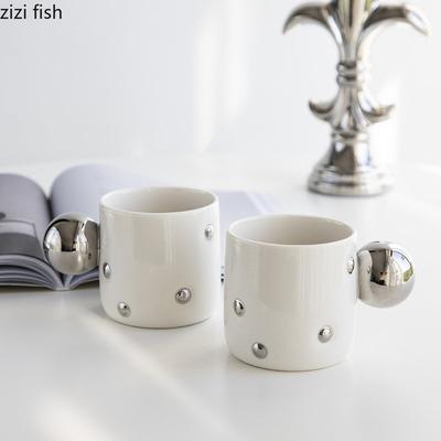 Electroplated Ceramic Mugs Afternoon Tea Coffee Mugs Milk Cup Juice Cups Water Cups Tea Cups Tea Sets Household Products