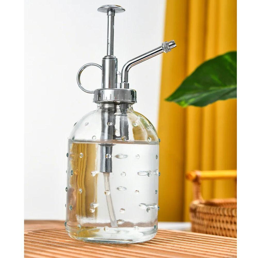 Push-type Glass Spray Bottle Hand Pressure Plant Sprinkler Kettle Gardening Supplies