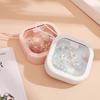 Container For Hair Accessories Mini Hair Tie Holder Organizer Wall Mounting TPE Material 9.50X9.50X3.00CM 2Pcs