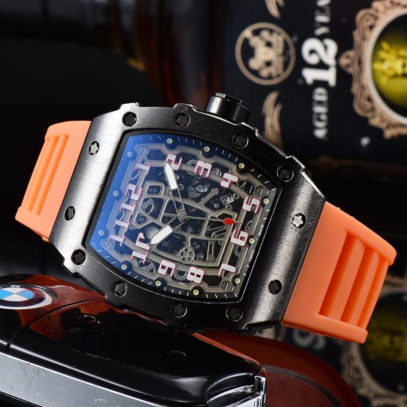 Barrel-Shaped Unisex Quartz Watch with Hollow Non-Mechanical Pointer and Single Calendar