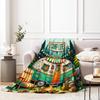 Creative Print Flannel Throw Blanket Super Soft Cozy Sofa Nap Camping Blanket Home Perfect Gift for Her