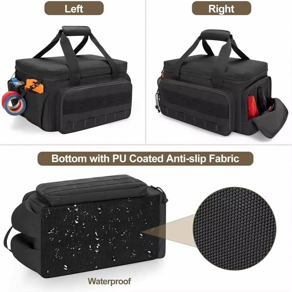 Multifunctional Tool Bag Thickened Large Capacity Waterproofed Wear-Resistant Toolkit MultiPocket Electrician Storage Bag