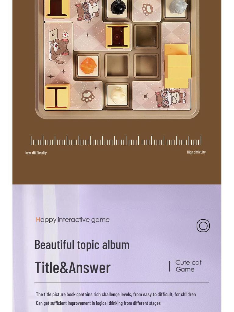 Hide & Seek Puzzle: Cat Logic Training Toy for Kids