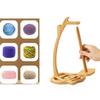 Knitting Yarn Holder Wood Yarn Holder Rotating Thread Spool Yarn Stand Magnetic Yarn Dispenser for Crocheting Knitting