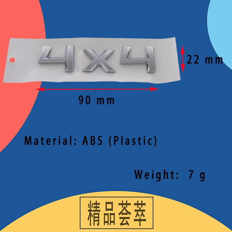 3D Premium 4X4 für Auto Kotflügel Kofferraum Heckhaube Aufkleber Emblem Abzeichen