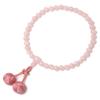 Nenjudo Made In Japan Prayer Bead Pair Tassel Quartz Tassel Coral Prayer Bead Durable Prayer Beads for Men and Handmade Prayer Pure Silk Odamaki