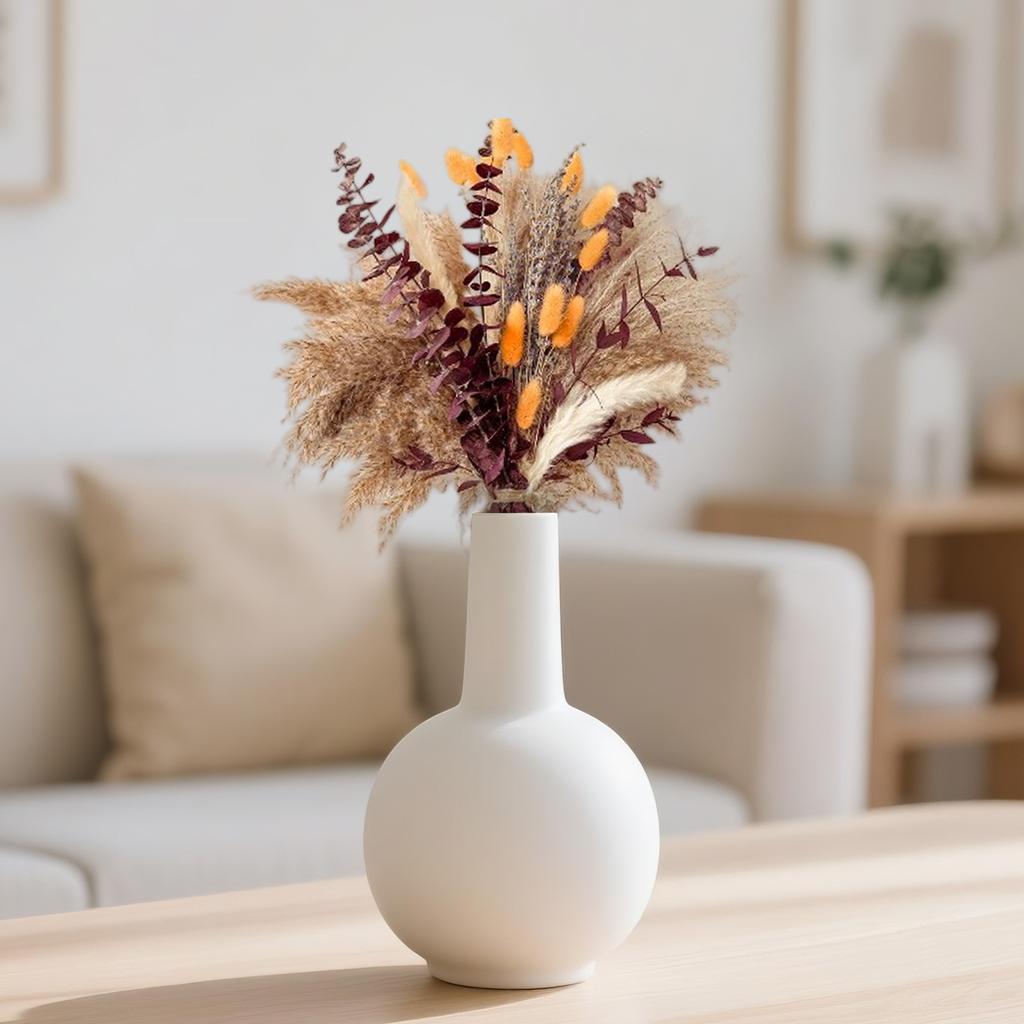 Feather Decoration 44cm High - Beautiful Bouquets, Dried Flowers, Feather Grass - Used For Wedding Or Dried Flower Decoration.