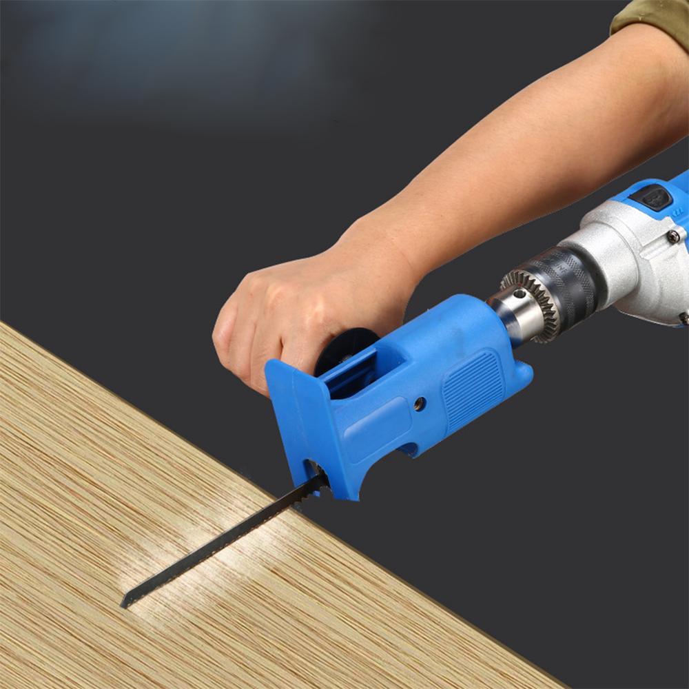 Portable Reciprocating Saw Adapter Electric Drill Modified Electric JigSaw Curve Saw Power Tool for Wood PVC Steel Pipe Cutting