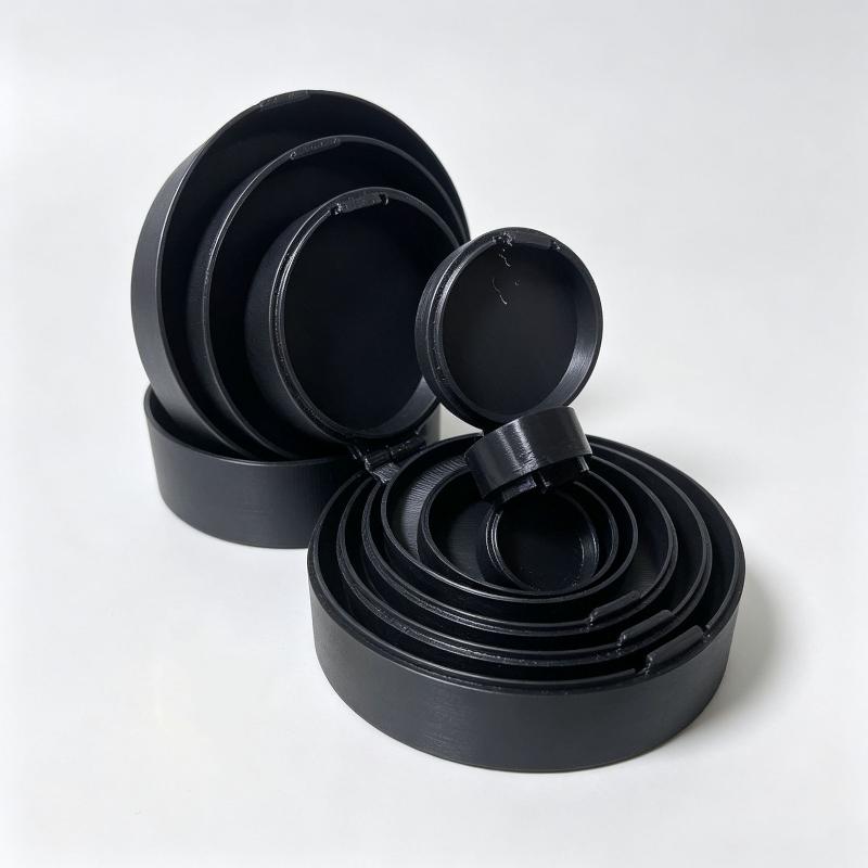 Levels 6/7 Plastic Nesting Storage Boxes Durable Stackable Design For Home Office Desk Small Item Organizing