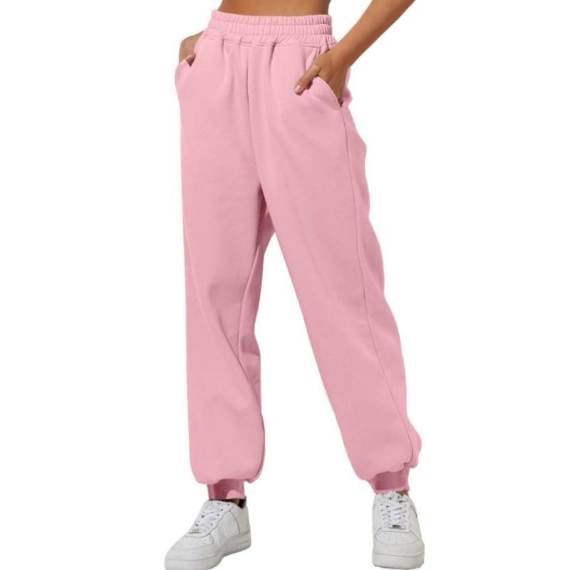 Women's Spring and Autumn High Waisted Loose Sweatpants Comfortable Casual Jogging Pants