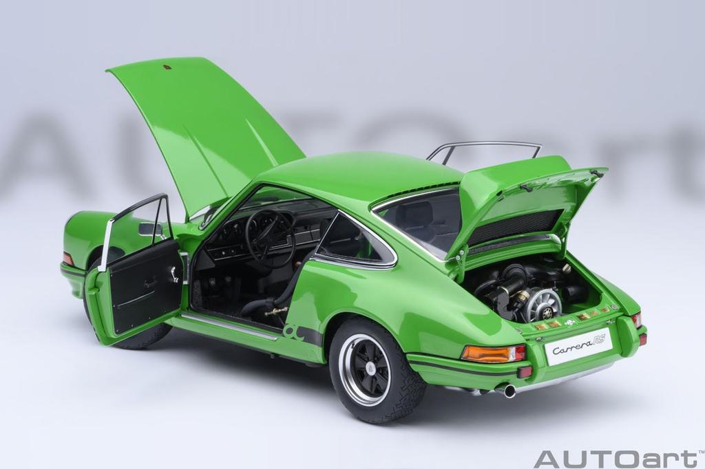 AUTOart Scale Porsche 911 Carrera RS Finished Product 78034 1/18 2.7 (Viper Green/Black Stripes)