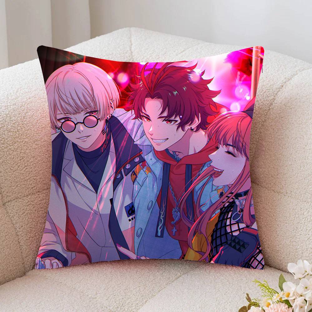 Anime Paradox Live THE ANIMATION Pillow Case Fashion Square Pillowcase Bedroom Sofa Room Ins Decoration Leisure