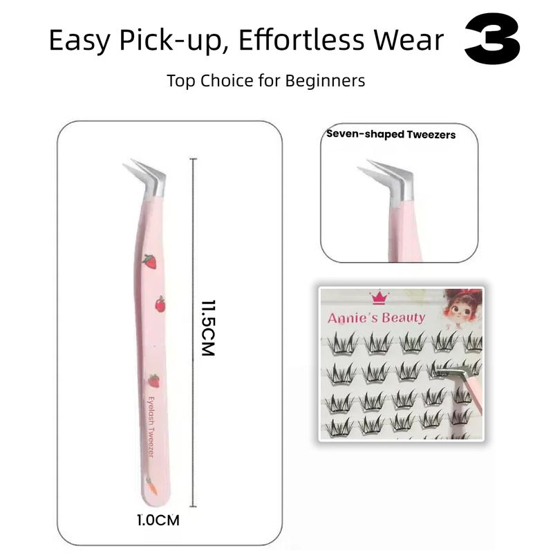 Pinsett for falske øyevipper med høy presisjon, High-end assisterende verktøy for øyenvippeextensions, Profesjonelt sminkesett