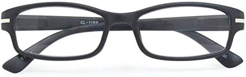 Fujita Kogaku Reading Glasses Degree Plastic Frame Spring Hinge Matte Black Men's 1.0 CL-11+1.00