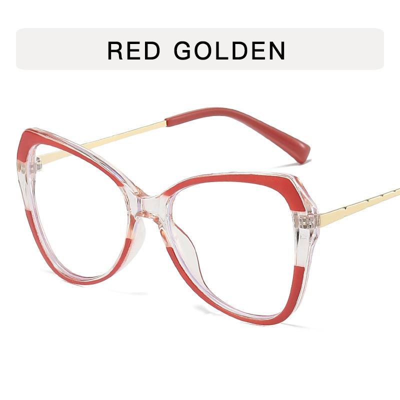 Butterfly Shape Women Glasses European American Stylish Female Glasses Frame Blue Light Blocking Decorative Glasses