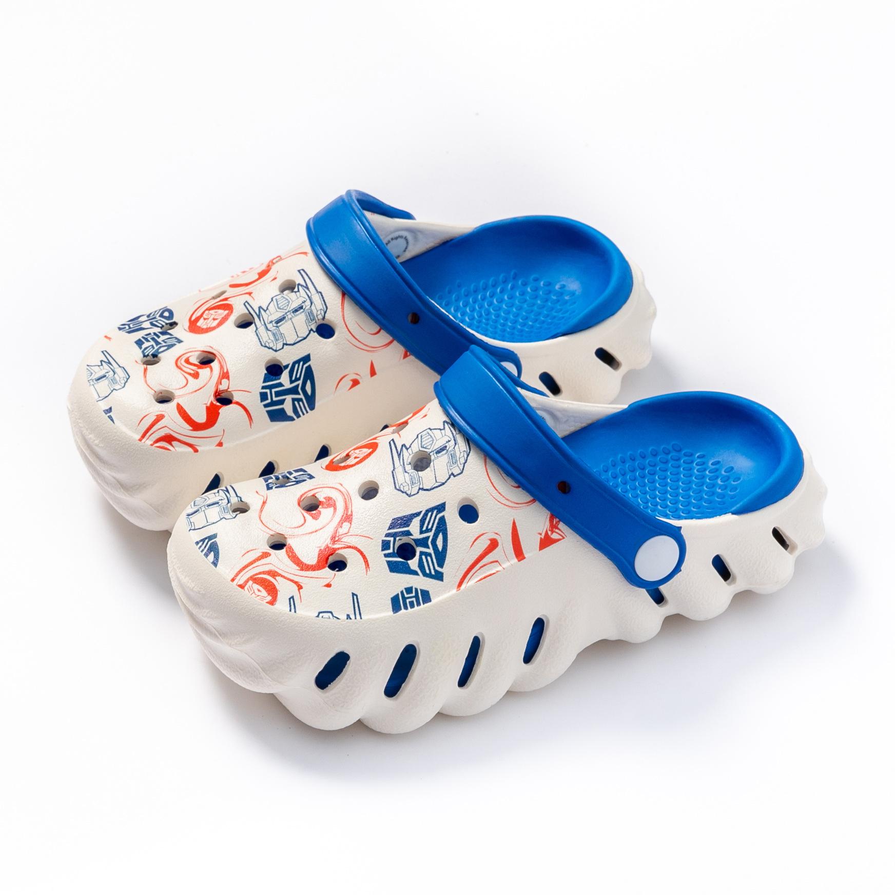 

Пляжная обувь для детей среднего и старшего возраста, дырявая обувь - размер модный принт двухцветная подошва 34-35 yards inner length 21.5CM