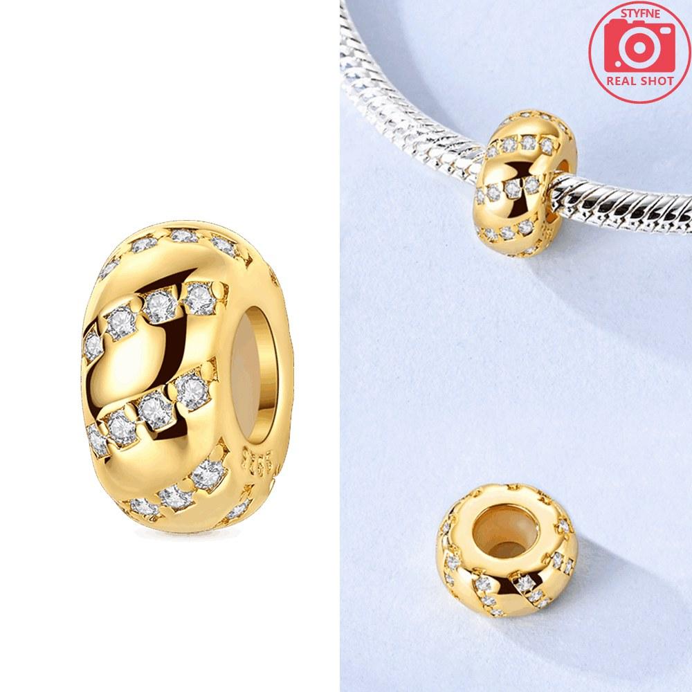 Zircon Orbit Lsolation Bead Charms copper Colors Ideal For Charm Bead Charms copper Colors Authentic Bracelets for Jewellery Making