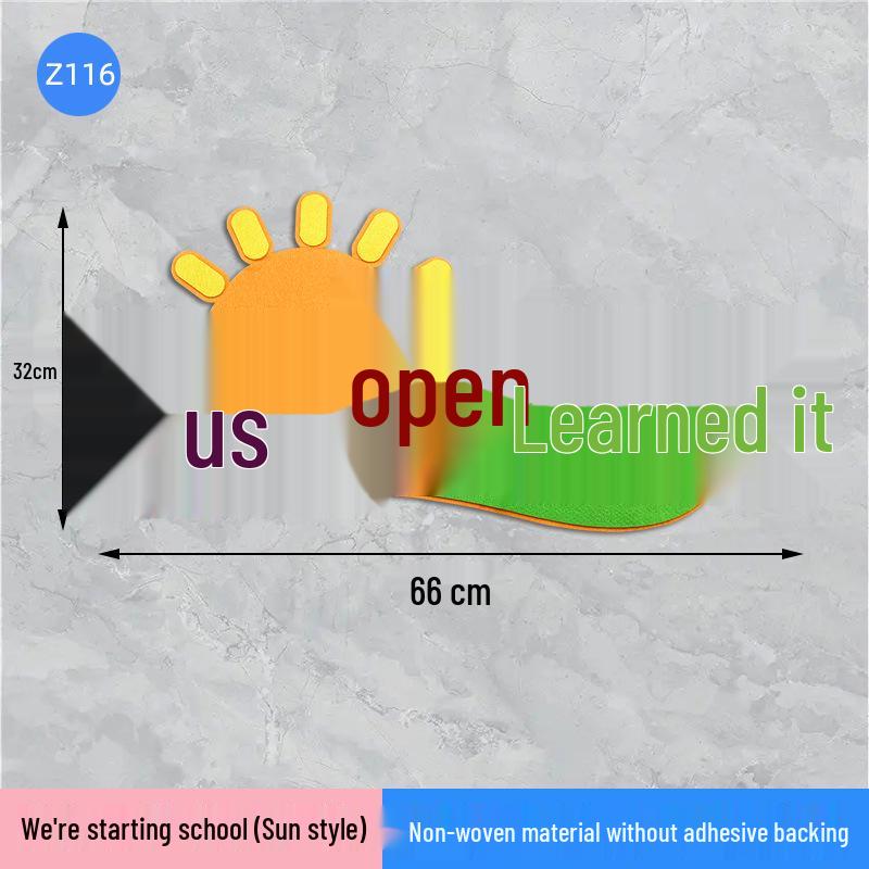 Welcome New Students Blackboard Wall Stickers - Classroom Slogans & Decorations for First Grade Semester Start