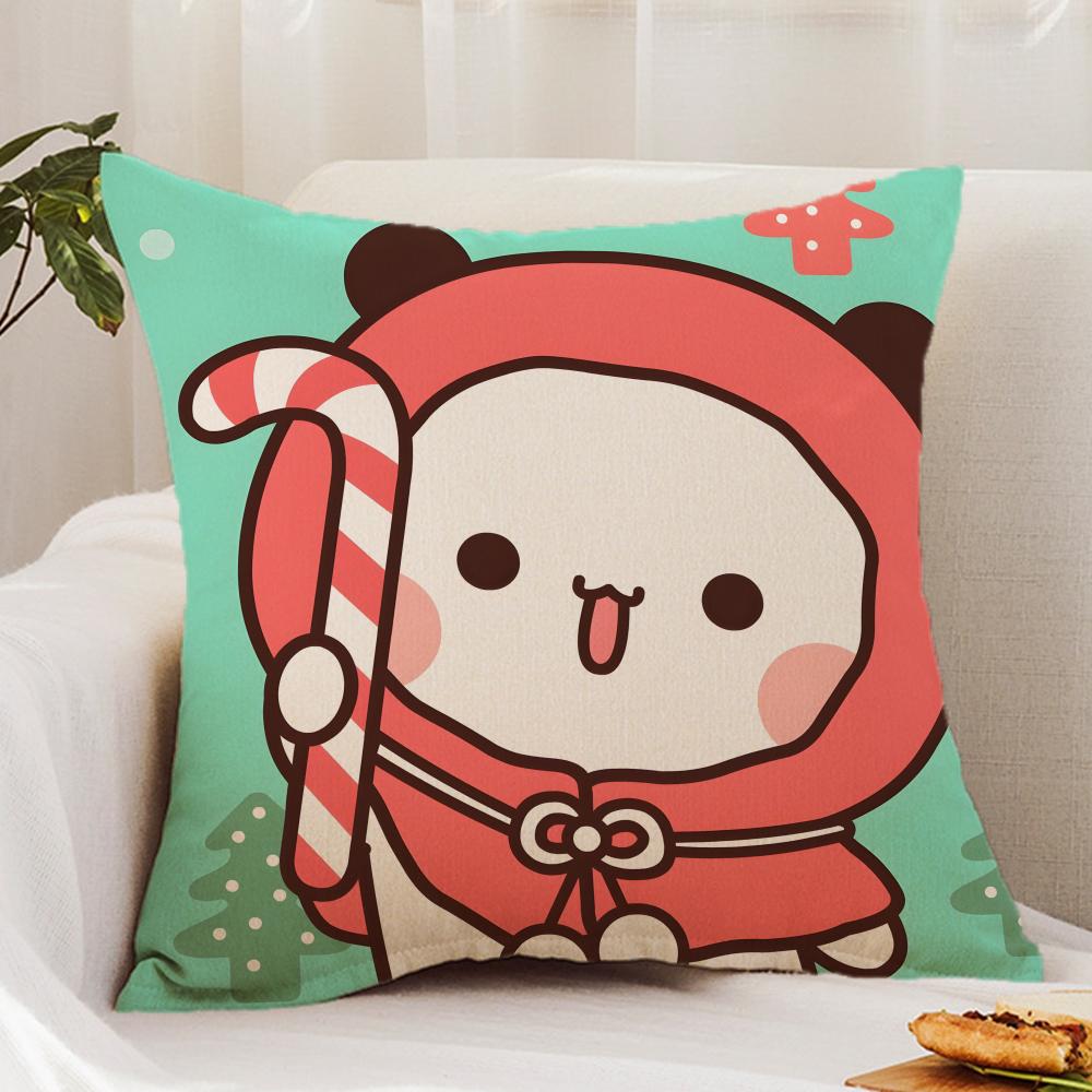 BUBU DUDU Cushion Cover Premium Comfort Reversible Pillow Cover - Dual - Use Design for Home & Car