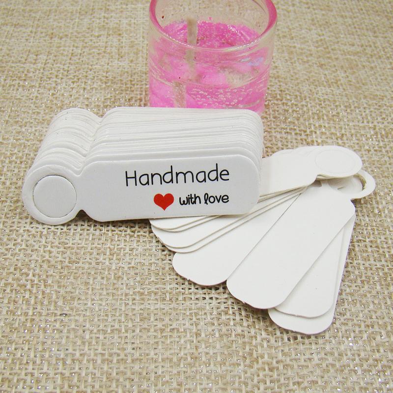 100Pcs/Lot Price Tags Kraft Paper Lables For Diy Jewelry Retail Price Tags Handmade Clothes Size Tags Store Hang Lables