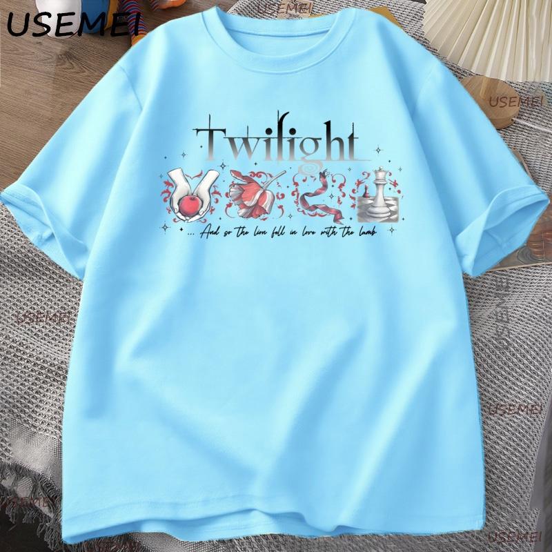 

Twilight Suga T Shirt Book Cover Aesthetic Tee Vampire RoUnisexce Vintage Printed Tshirt Unisex Women Casual Cotton Short Sleeve Tee 4XL