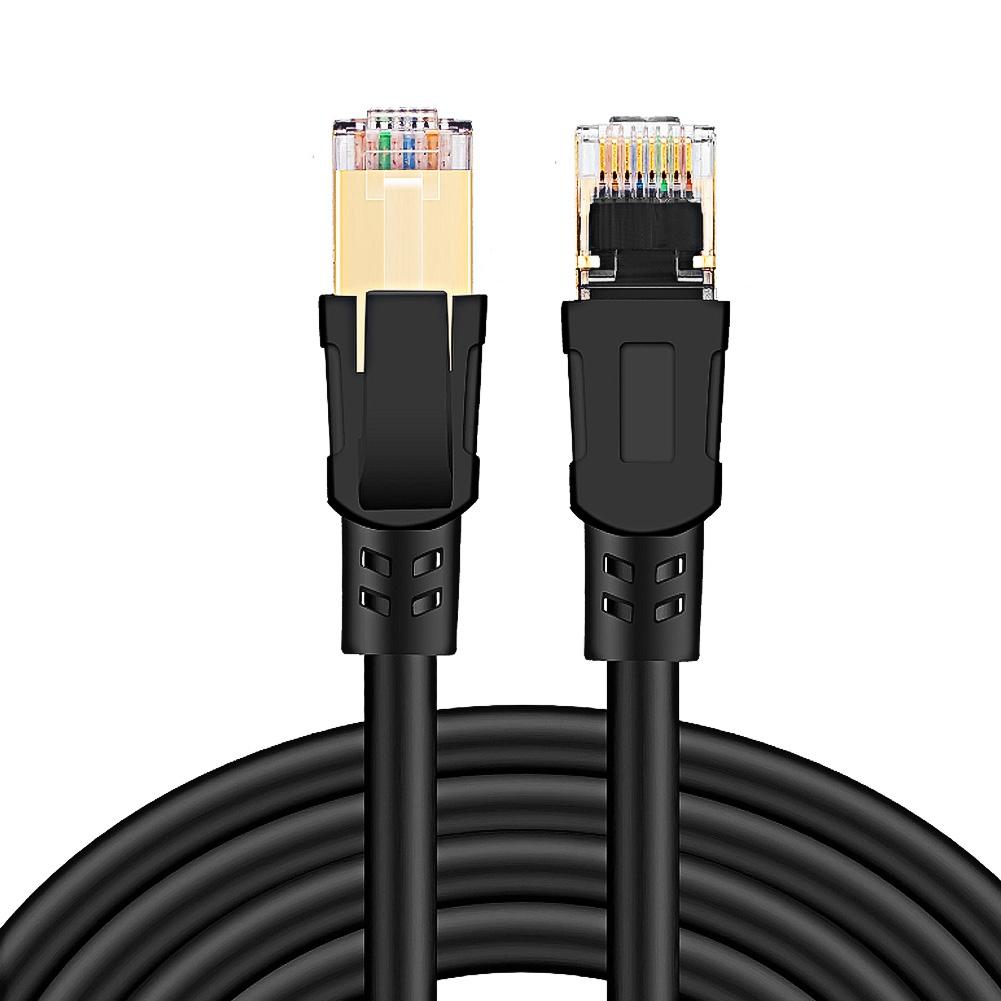 Cat8 Ethernet Cable RJ45 Network Round Cable Lan Cable Patch Cord4.9ft
