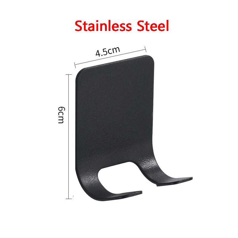 Stainless Steel Razor Holder Storage Hook Multifunction Bathroom Wall Men Shaving Shaver Shelf Punch Free Razor Rack Accessories