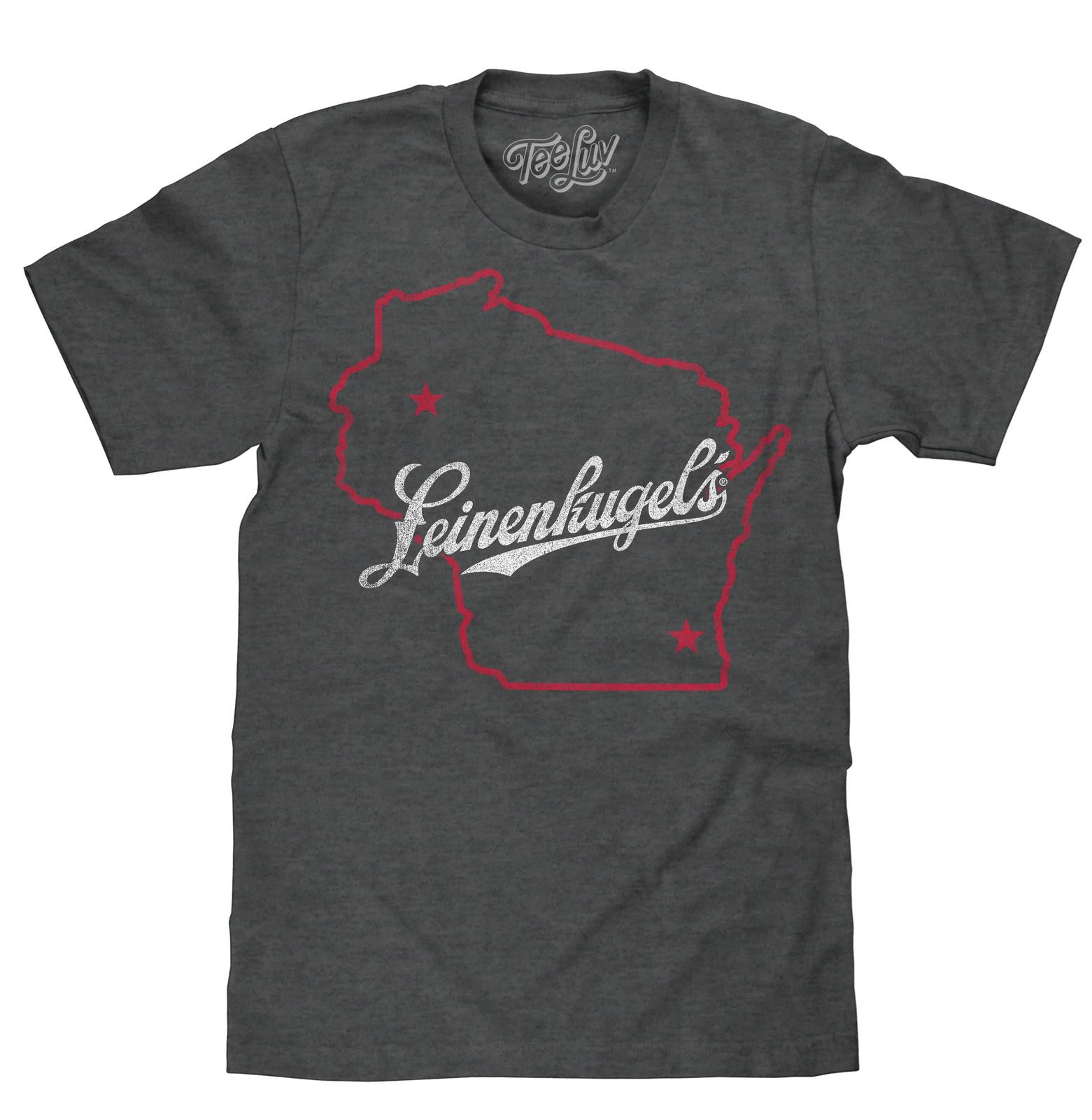 Leinenkugel s Wisconsin Mens T Shirt Gray S