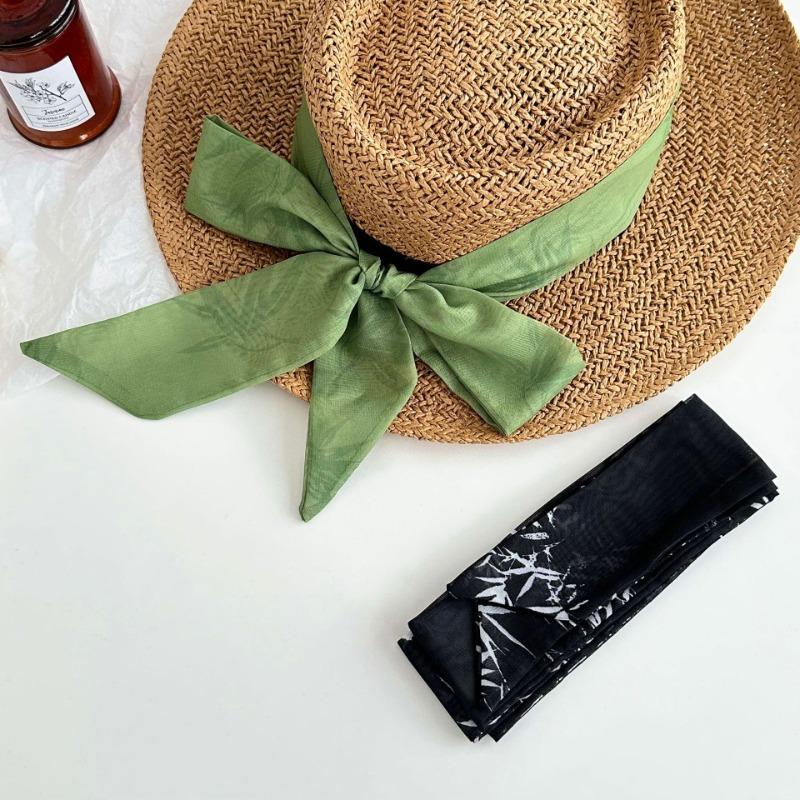 Silk Scarf, Long Bow Braided Hair Band, Neck Protector, Small Scarf, Multi-purpose Bag, Hat Streamer, Waist Belt.