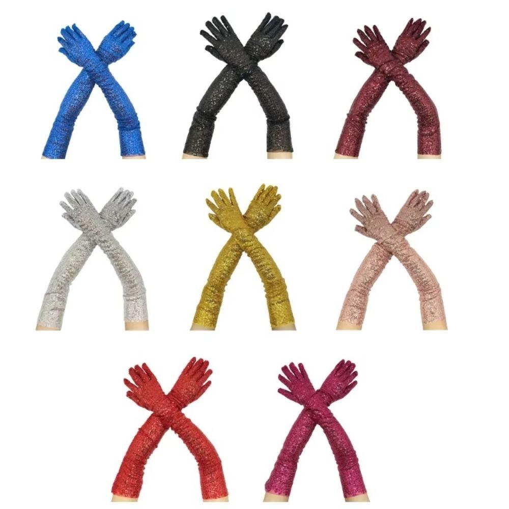 Party Dress Mittens Glittering Arm Sleeve New Dance Costume Gift