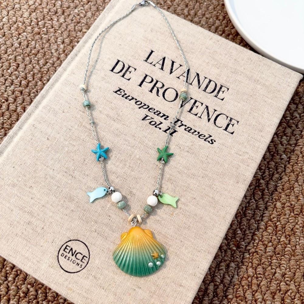 Bohemian Starfish Shell Necklace Beach Surfer Summer Clavicle Chain Summer Starfish Choker  Gift