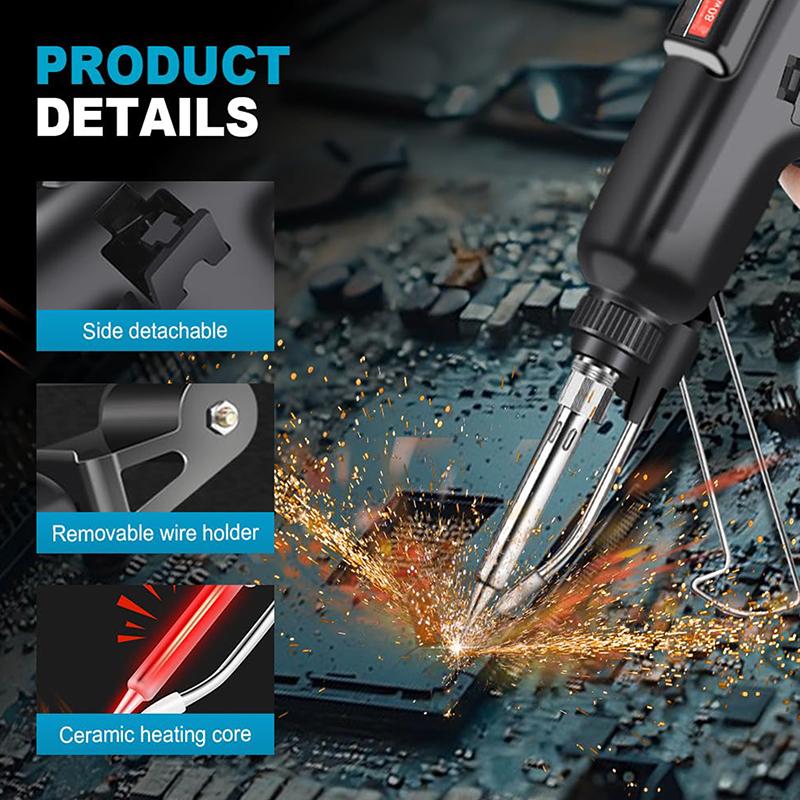 Laserschweißmaschine Laserschweißpistole für Metall Multifunktions-Lötkolben Lötpistolen-Set Automatischer kabelgebundener Lötkolben