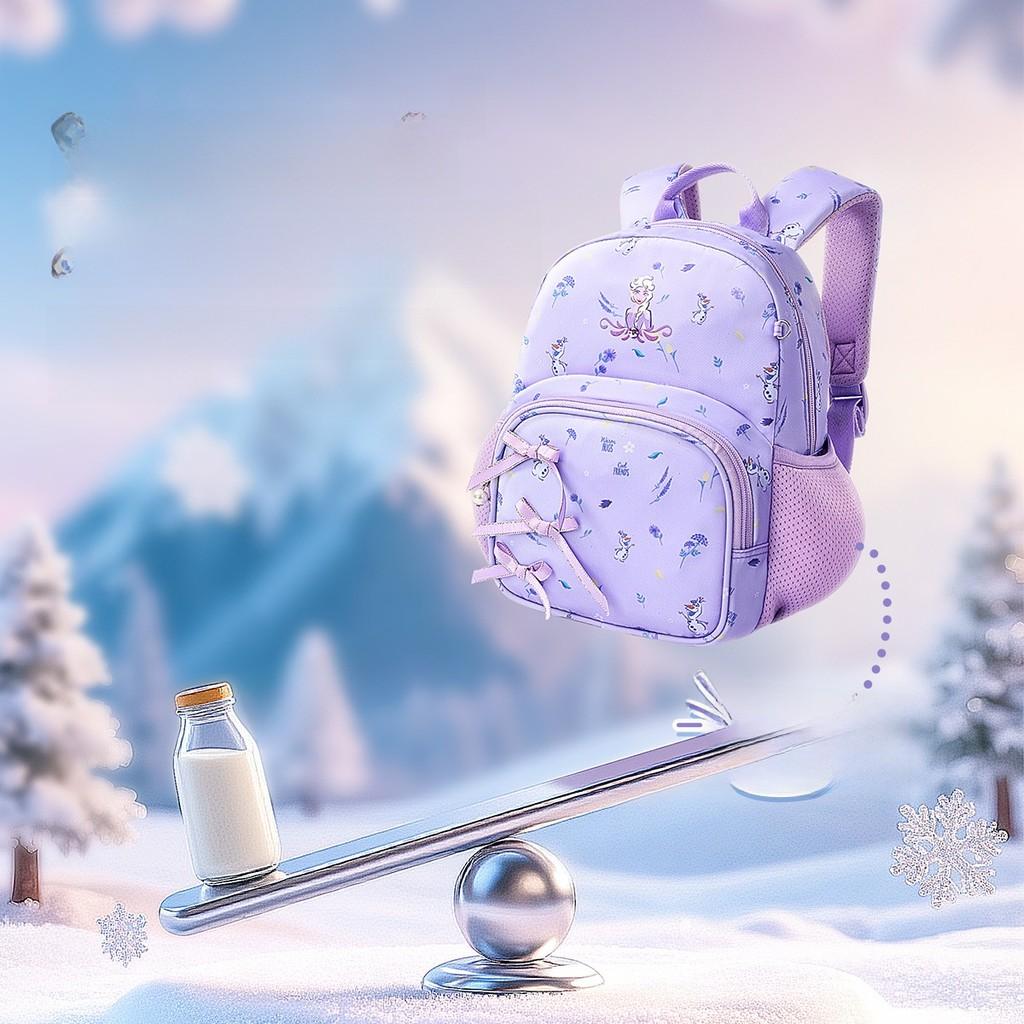 Frozen Kids Backpack With Breathable Mesh For Elementary School Students