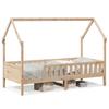 Kids Bed 90x200 Cm Solid Pine Wood