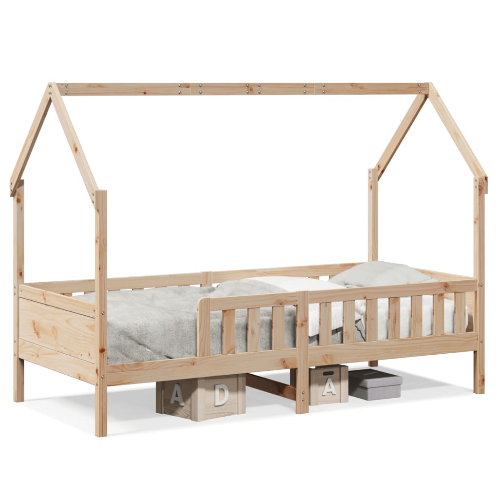 Kids Bed 90x200 Cm Solid Pine Wood