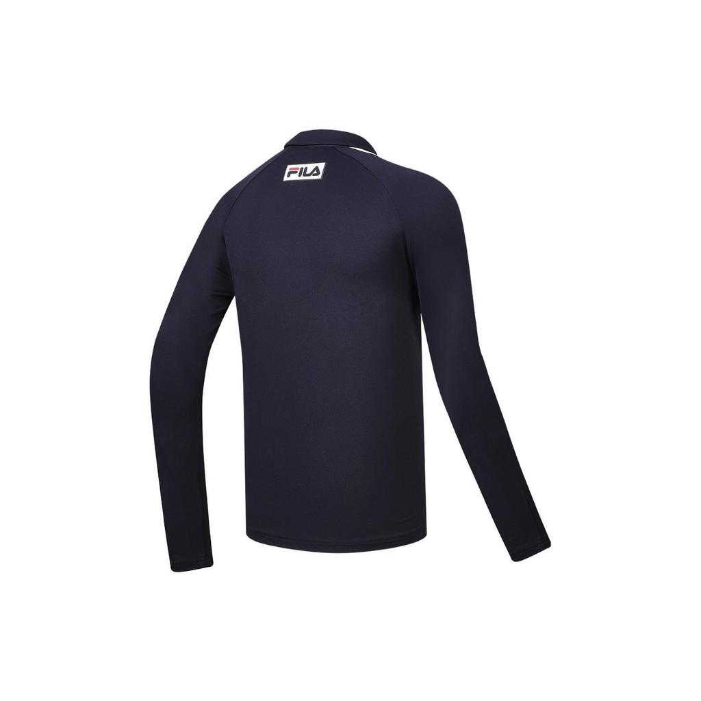 FILA Polo Shirts Men's Royal Blue Polo Collar Moderate Straight Fit A11M343217F-NV