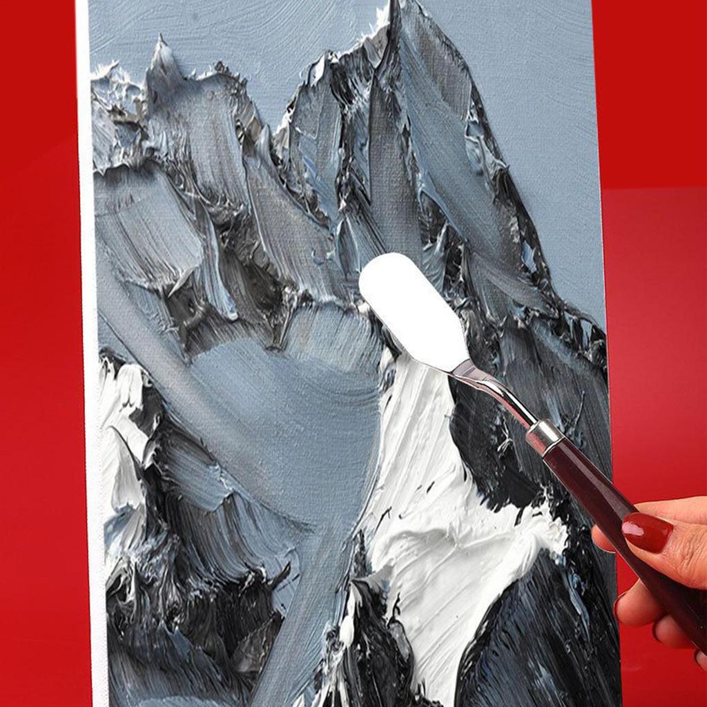 9Pcs Palette Knife Set Stainless Steel Spatula Painting Knives ergonomic Handle Painting Pallet Knife Set for Oil Painting