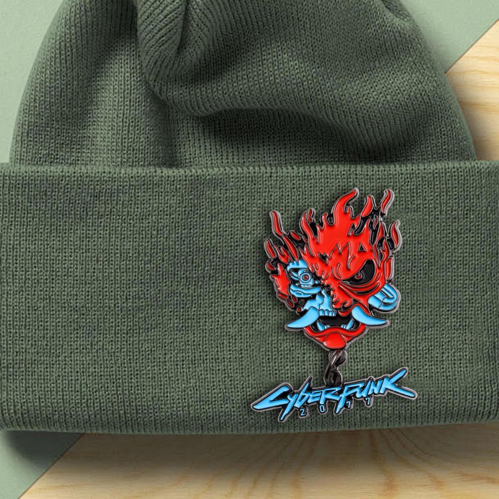 Cyberpunk 2077 Ghost Samurai Enamel Pin: Adventure Game Cosplay Accessory