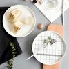 Ceramic Plate Round Vegetable Plate Steak Plate Western Plate Creative European Breakfast Plate