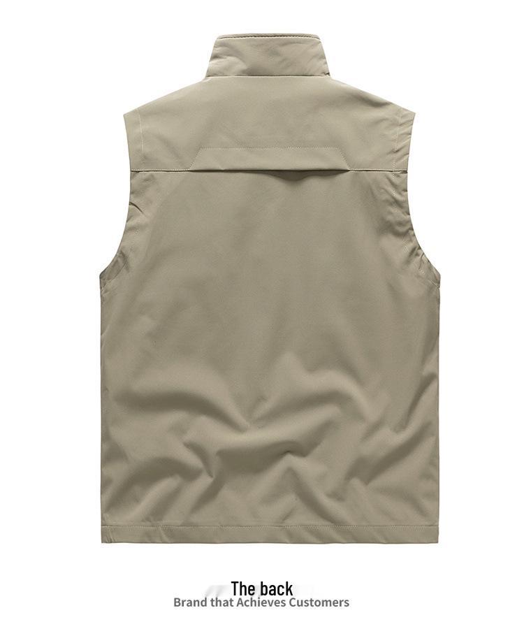 Men's Outdoor Quick-Drying Multi-Pocket Fishing & Mountaineering Vest - Waterproof & Sleeveless